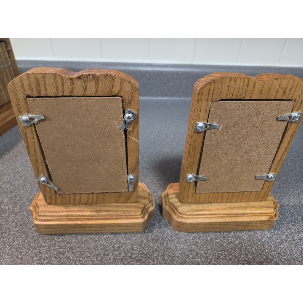 Handcrafted Solid Oak Picture Frame Lot (5) - Picture 10 of 14